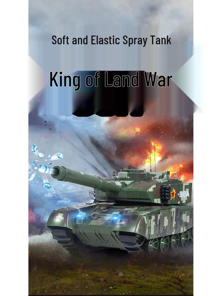 Remote Control Tank with Projectile Firing & Smoke Effect for Kids
