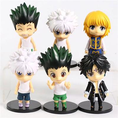 Set of 6 Figurines Hunter X Hunter Freecss Zoldyck Kurapika Lucilfer 10 Cm