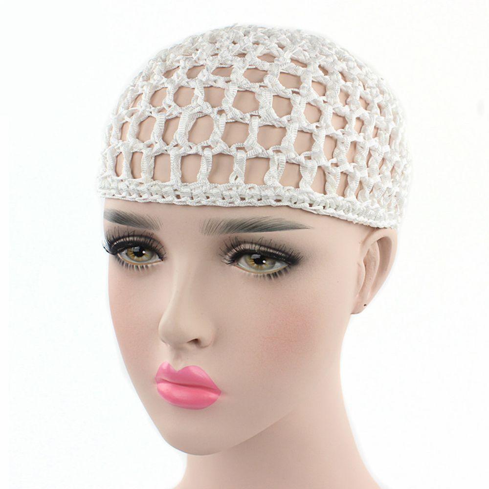 Women Fashion Cover Crochet Sleeping Handmade Mesh Cap Snood Net Hat Hair Net