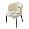 Jacquard Curved Chair Cover Nordic Round Armchair Elastic Seat Covers Home Hotel Dustproof Protect Dining Chair Slipcover 2026