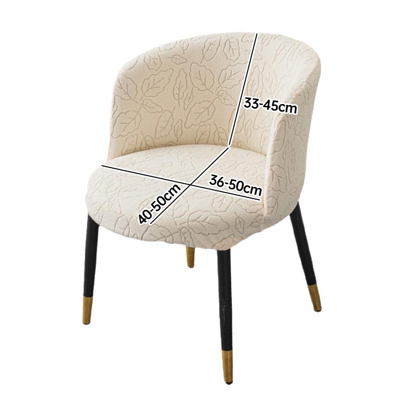 Jacquard Curved Chair Cover Nordic Round Armchair Elastic Seat Covers Home Hotel Dustproof Protect Dining Chair Slipcover 2026