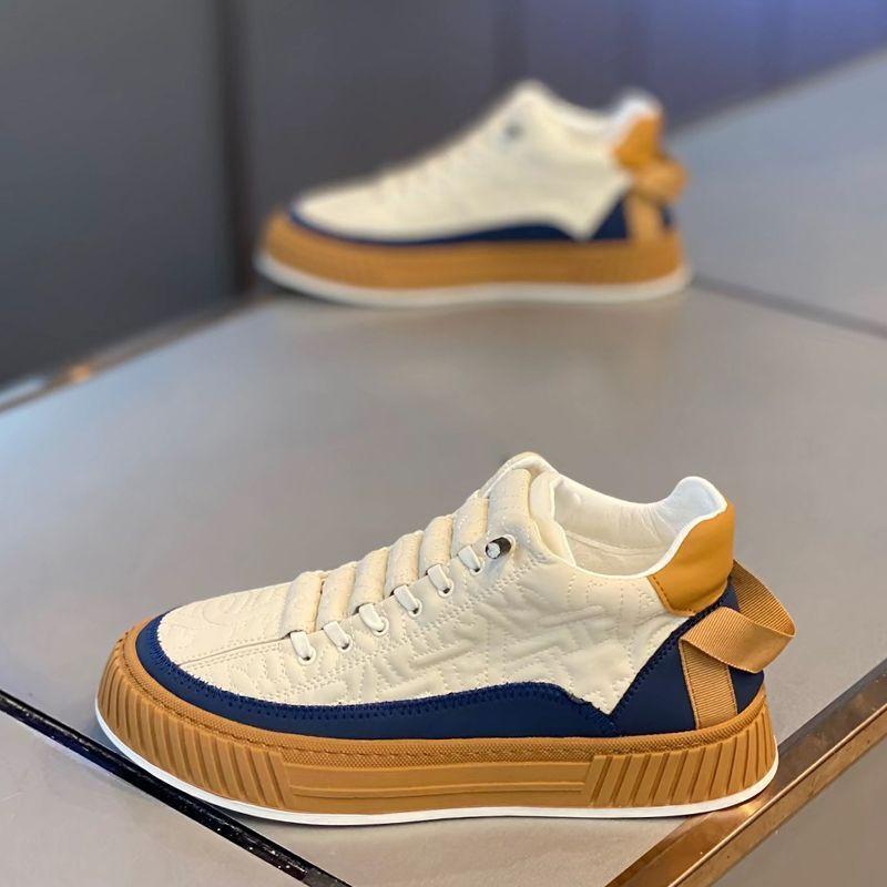 Fashion Korean Style Fashion Flat Walking Vulcanized Shoes Male Comfortable Sport Sneakers Men Korean Sneakers Casual Running Shoes Men