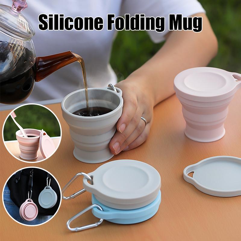1pc Soft Silicone/Plastic Retractable Folding Water Cup Outdoor Activity Lightweight Drinking Cup Travel Telescopic Collapsible