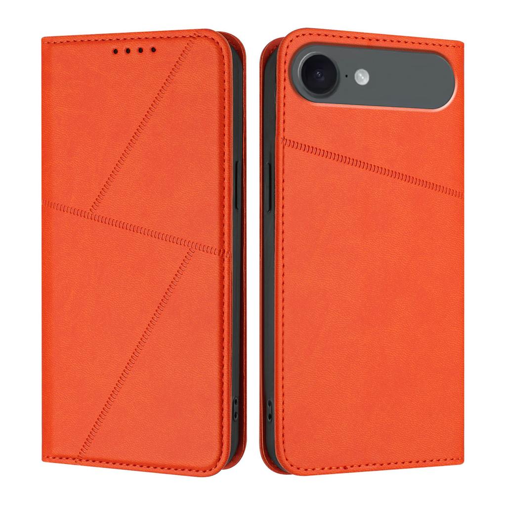 For iPhone 17 Air Wallet Case Magnetic Closure Leather Flip Phone Cover with Stand