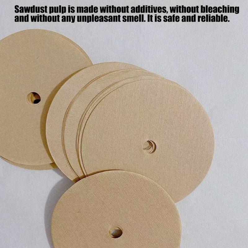 3.75Inch Round Coffee Filter Paper for Percolators Disposable Natural Unbleached Coffee Filters Disc Home Office Use