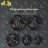 Rubber Coated Three-Hole Olympic Barbell Weight Plate