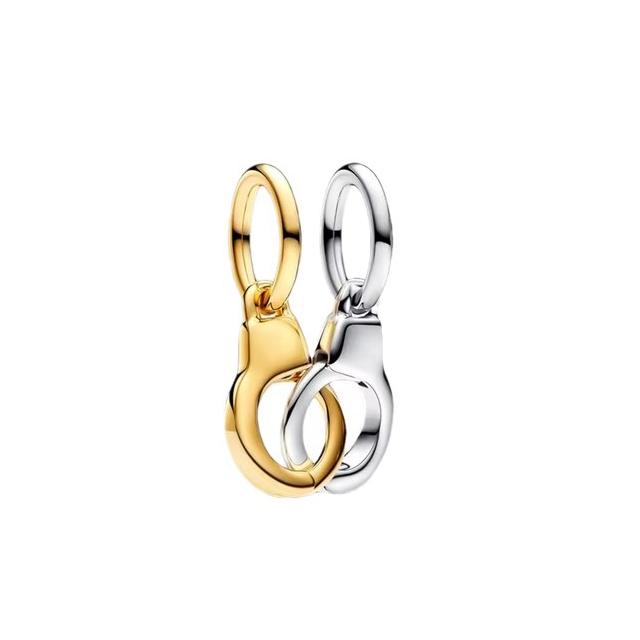 Placcato Oro 18K Rame Fascino Infinito Amore Adatto Bracciale Originale Ciondolo Cuore Madre Fiore Perla San Valentino