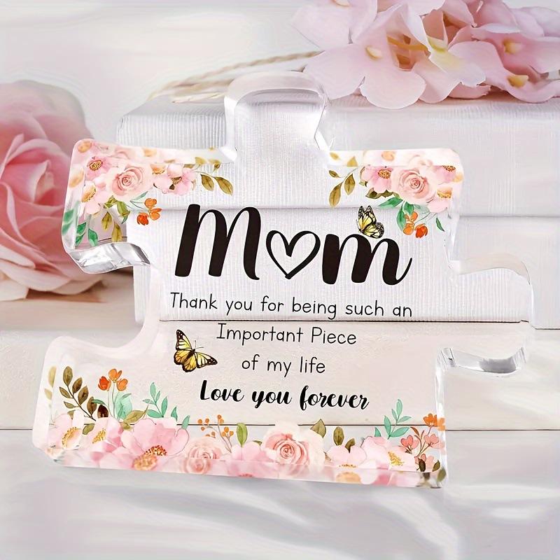 Mum Birthday Gifts Acrylic Puzzle Plaque Decorations, Presents for Mum Nana Grandma, Mothers Day Gifts