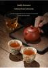 Hand-Painted Zodiac Tea Tasting Cup Set - Retro Style Chinese Handmade Master Cups
