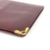 CARTIER Must de Line logo wallet Long wallet Long Wallet Leather wine-red