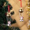 with Bell Christmas Hanging Elk Hot Air Balloon Xmas Ornament Ball Cute Xmas Decor  New Year Party