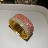 Diamond sparkle~ diamond-encrusted multi-layer round gradual change opening bracelet design sense niche bracelet fashionable exquisite jewelry