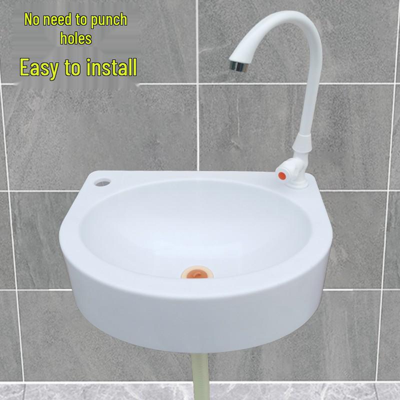 Mini Lavandino da Parete Senza Foratura per Stanze in Affitto