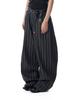 Akam Striped Cinch Back Denim Pants (Black)