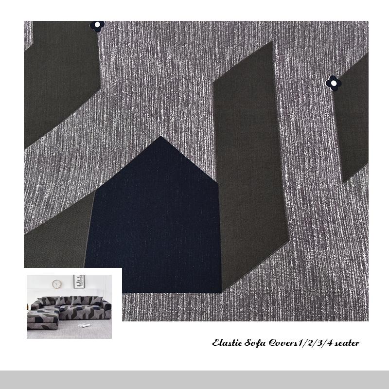 VIP LINK Sofa Cover Elastic Chaise Longue Sofa Cover for Living Room Stretch Covers for Corner Sofa L-shaped Need Buy 2pcs Cover