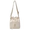 New MLB Blended Material Bucket Bags Crossbody Bag, Shoulder Bag Regular Women's White 7ACRMD65N-50CRM