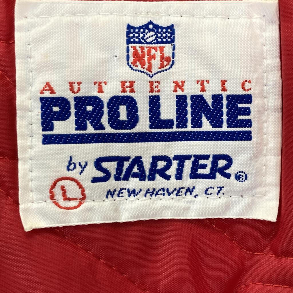 STARTER 90's USA Made NFL 49ers Stadium Jacket Jacket L Red X brownUsed