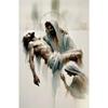 Jesus Carry The Cross Posters and Prints Canvas Printing Vintage Christian Wall Art Picture for Living Room Home Decor Gifts