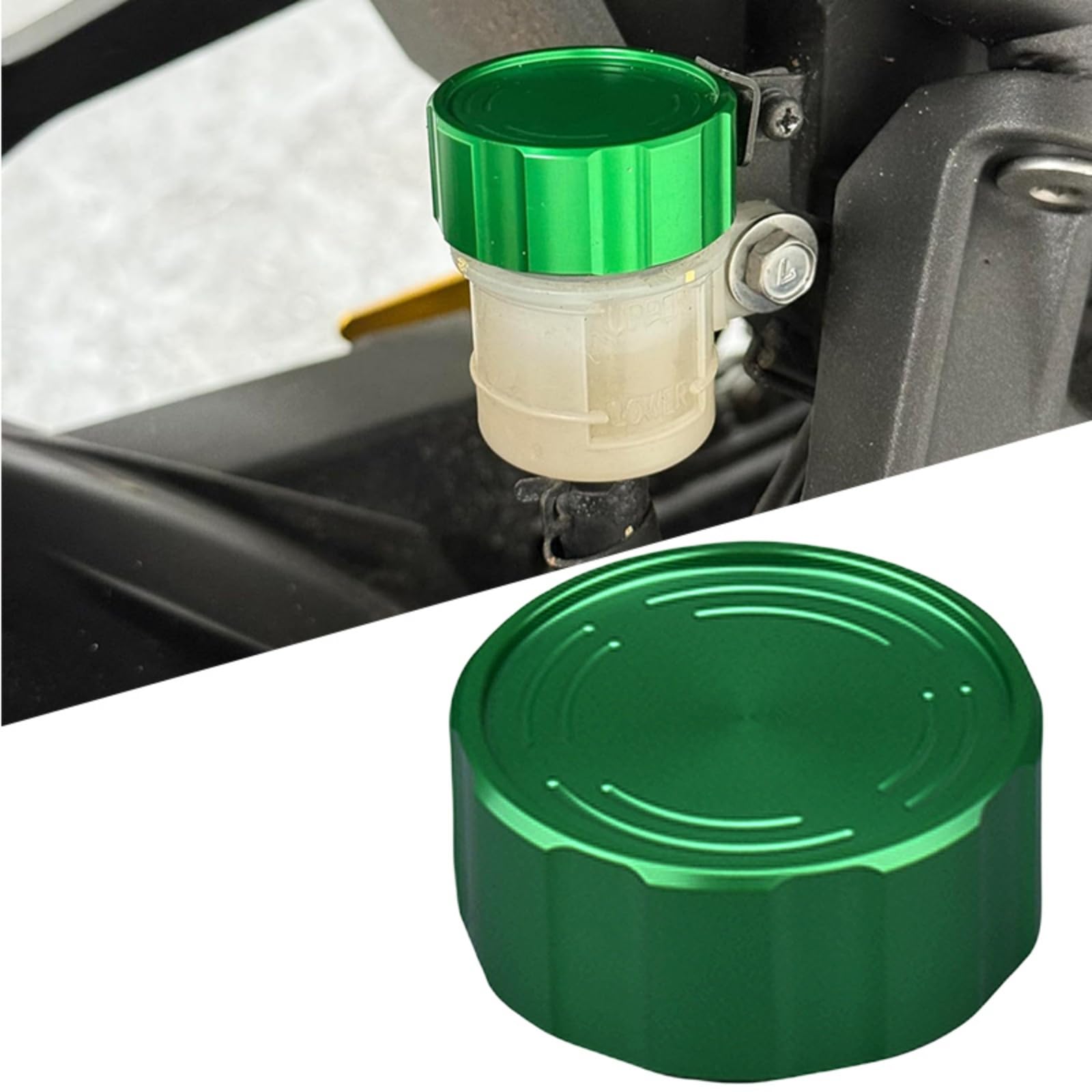 AUSHOOL Крышка главного тормозного цилиндра и крышка бачка для Honda CBR1000RR Задний тормоз и сцепление (08-20) (04-07) (зеленый) зелёный