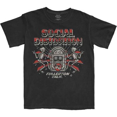 Social Distortion Jukebox Skelly Official Tee T-Shirt Mens Unisex