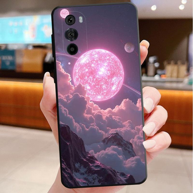Pink Aesthtic Phone Case For Motorola Edge 50 40 Pro 60 50 40 30 Ultra Neo Fusion Moto G Play G Stylus G Power G