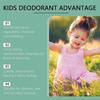Fresh Natural Deodorant For Kids Teens Aluminum Free, Hypoallergenic Deodorant, Vanilla Citrus Roller Fragrance, Children's Sweat Roller Armpit Sweat