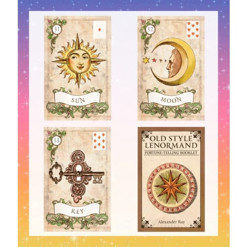 36 Lenormand Tarot Cards [Old Style Lenormand] with Japanese Instructions, Authentic Lulucouture Tarot Cards