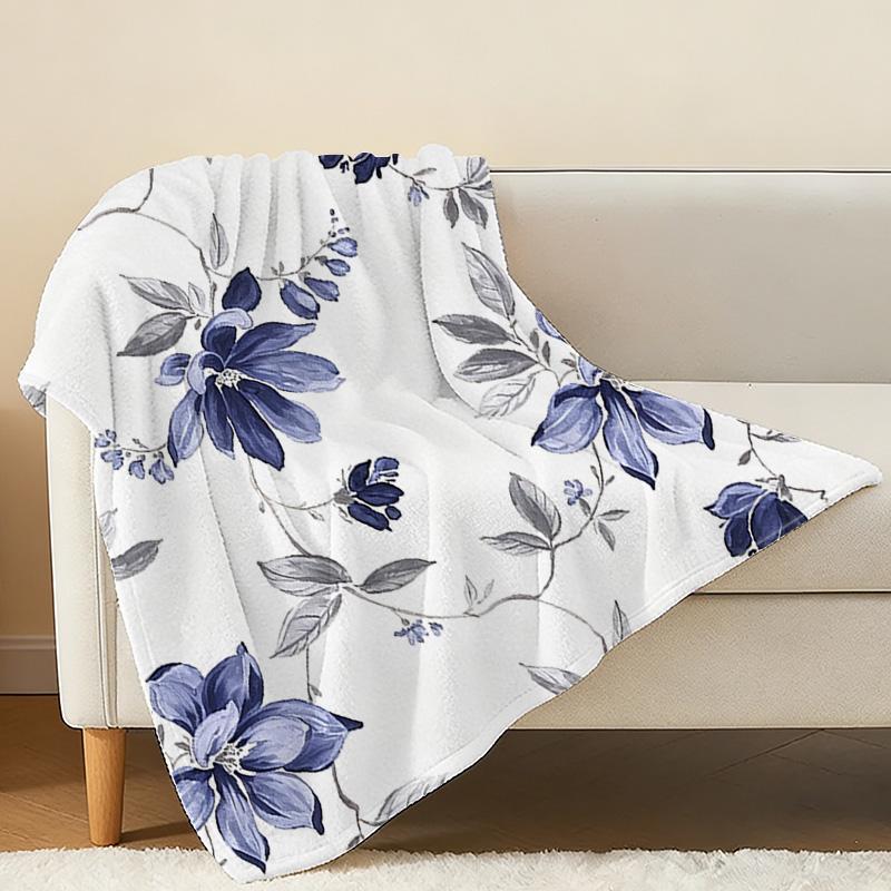 Hemmed Flannel Throw Blanket,Soft & Skin-friendly Cozy Warm for Home, Couch, Halloween & Christmas Decor