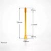 1/2/5/10pcs 1/8" 1/4" 3/8" Male To Female Brass BSP Thread Extension Connectors Pipe FittingLength 50/75/100/110/125/150mm