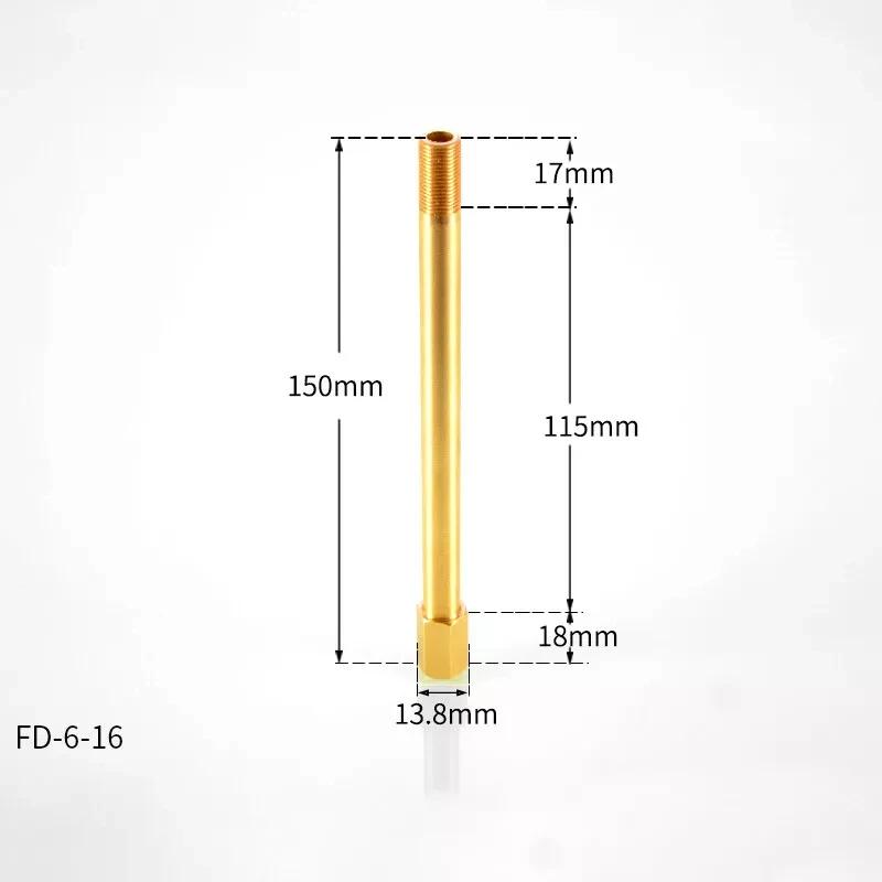1/2/5/10pcs 1/8" 1/4" 3/8" Male To Female Brass BSP Thread Extension Connectors Pipe FittingLength 50/75/100/110/125/150mm