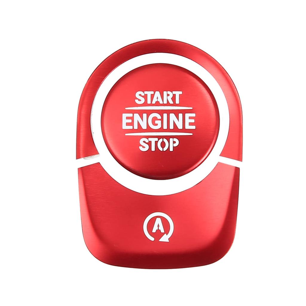 uxcell Engine Start Stop Button Cover Kit Push Start Button Trim Sticker for Mercedes