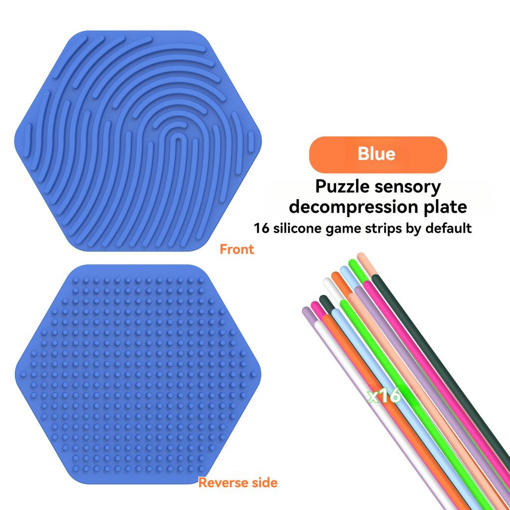 Children's Early Education Educational Toys Silicone Sensory Decompression Board Portable Silicone Board Decompression Toy Press