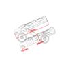Harley 883 XL1200 Modified Rear Passenger Foot Peg Assembly