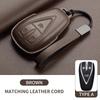 Leather Car Key Case Cover Holder Keychain Shell for Changan CS35 Plus CS55 Plus CS75 Plus Eado UNI T UNI K Oushang X5 X7 EV