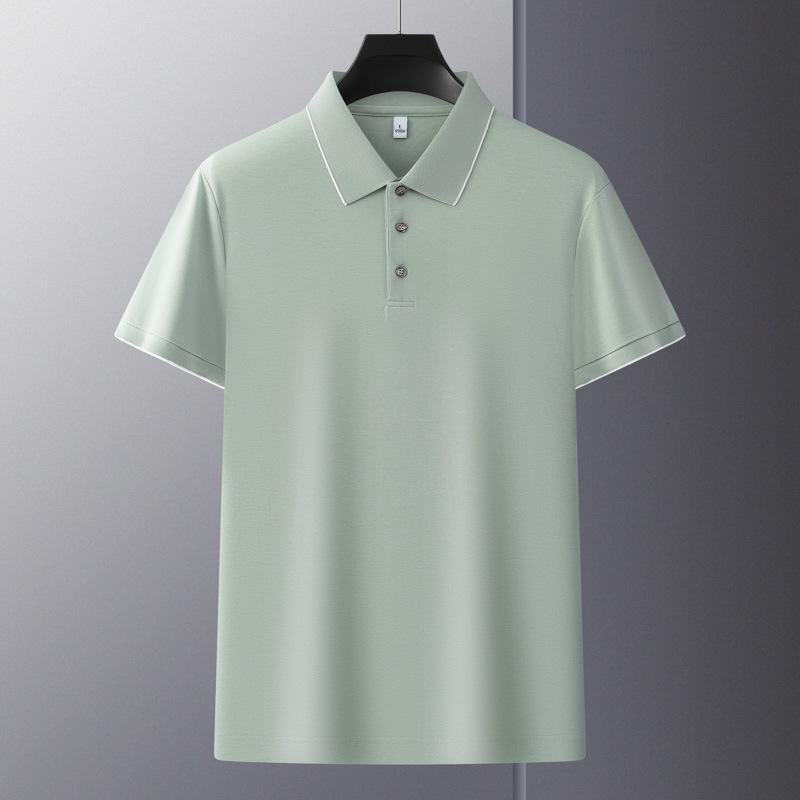 Hochwertiges Herren-Polohemd, Ammoniak-Finish, doppelseitiges Piqué, Umlegekragen, Kurzarm, Business Casual Teamuniform