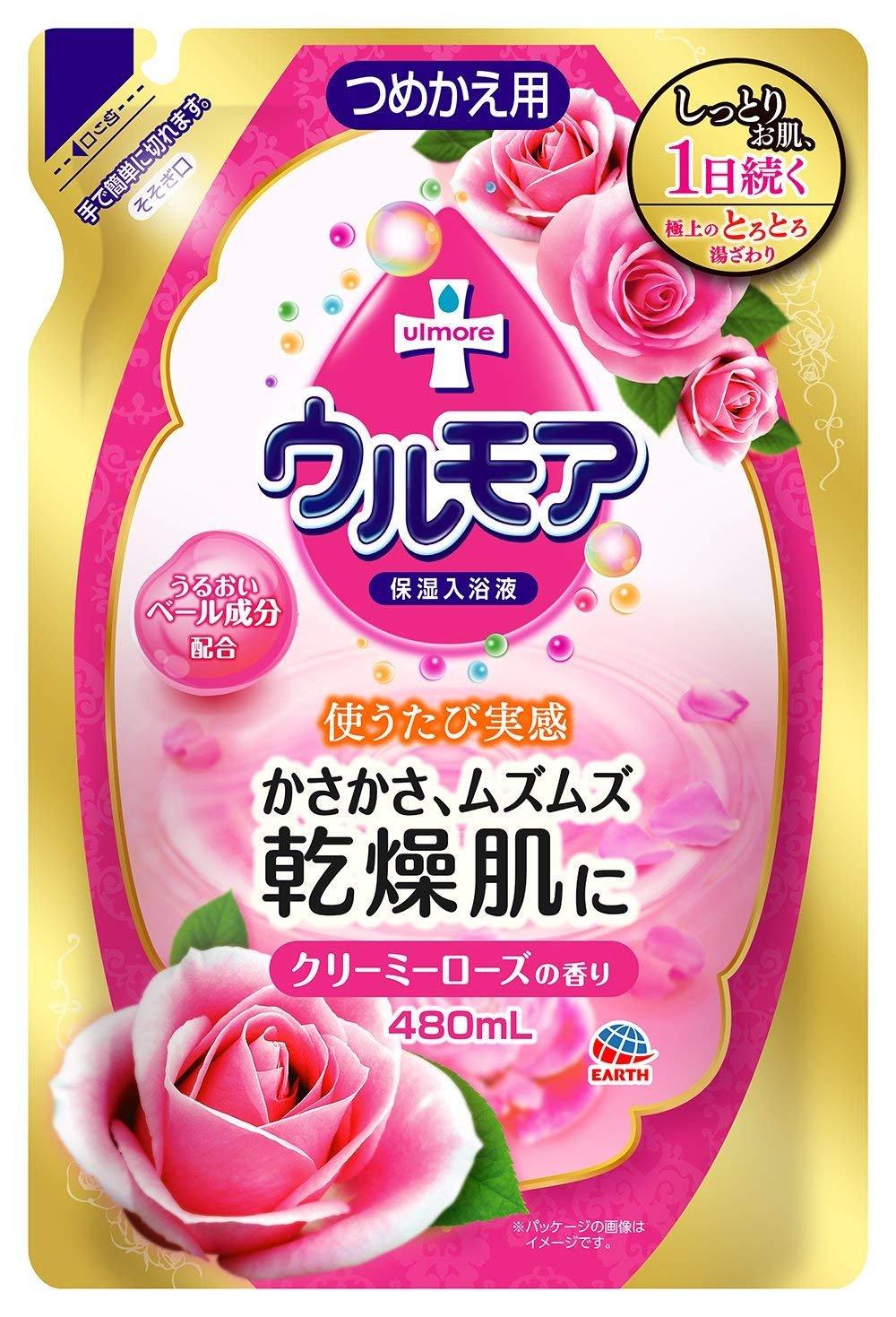 

Увлажняющая жидкость для ванны Ulmore Creamy Rose, сменный блок, 480 мл, набор из 3 предметов [Earth Pharmaceutical]