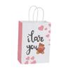 Cute Cartoon Kraft Paper Bag, Valentine's Day Gift Bag, Shopping Packaging Bag, Handbag