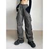 Pantaloni da paracadute Cargo oversize Harajuku Donna Streetwear Pantaloni sportivi larghi Y2k Hip Hop Pantaloni larghi Techwear