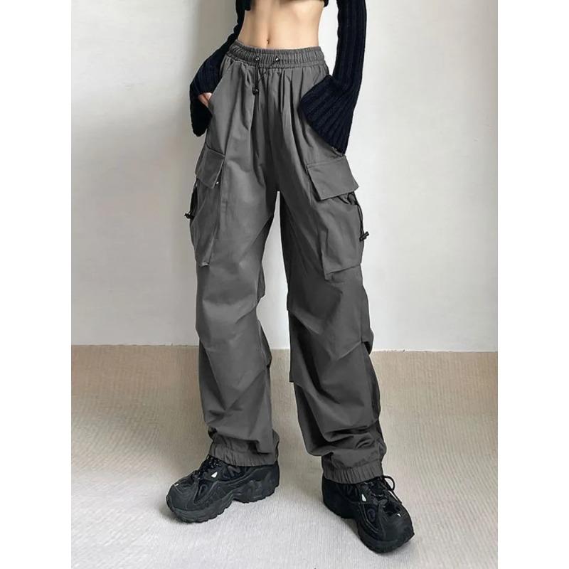 Pantaloni da paracadute Cargo oversize Harajuku Donna Streetwear Pantaloni sportivi larghi Y2k Hip Hop Pantaloni larghi Techwear