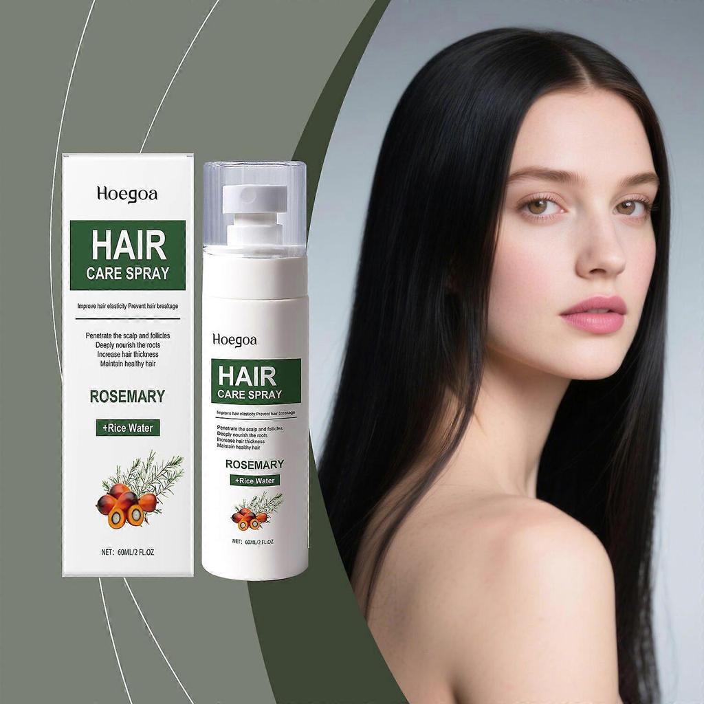 Hoegoa Rosemary Hair Care Spray Refreshing, Volumizing, Herbal, Smooth, Shiny, Portable Spray For Daily Hair Care
