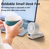 High Wind Power Mini Fan Digital Display Portable Fan USB Charging Handheld Fan  Hanging Neck