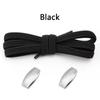 1Pair Elastic Laces Sneakers New Lock Flat Shoelaces Without ties Kids Adult No Tie Shoelace Rubber Bands Shoes Accessories