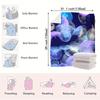 1pc Vibrant Jellyfish Pattern Flannel Throw Blanket – Soft, Cozy, and Stylish Digital Printed Design in Blue, Purple, Pink, and