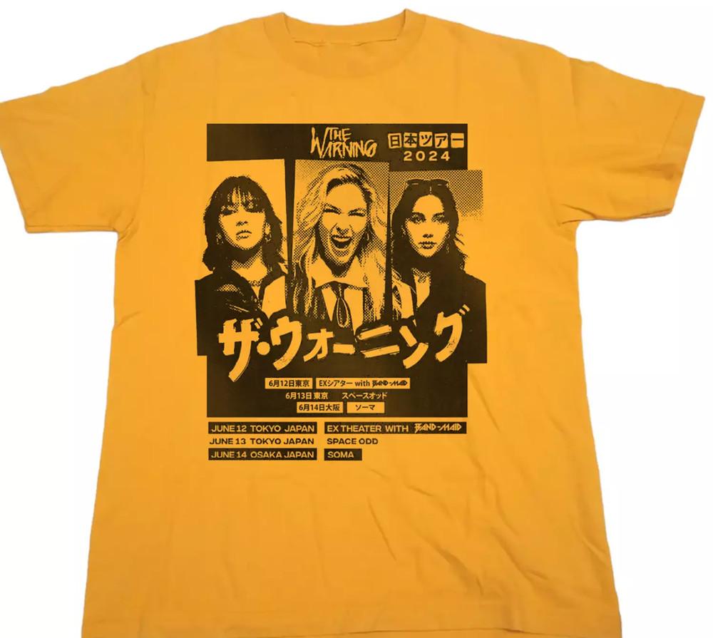 

The Warning Band Tour Japan Unisex Cotton Classic T-shirt All Sizes Gold DO353 Unisex T-Shirt XXXL