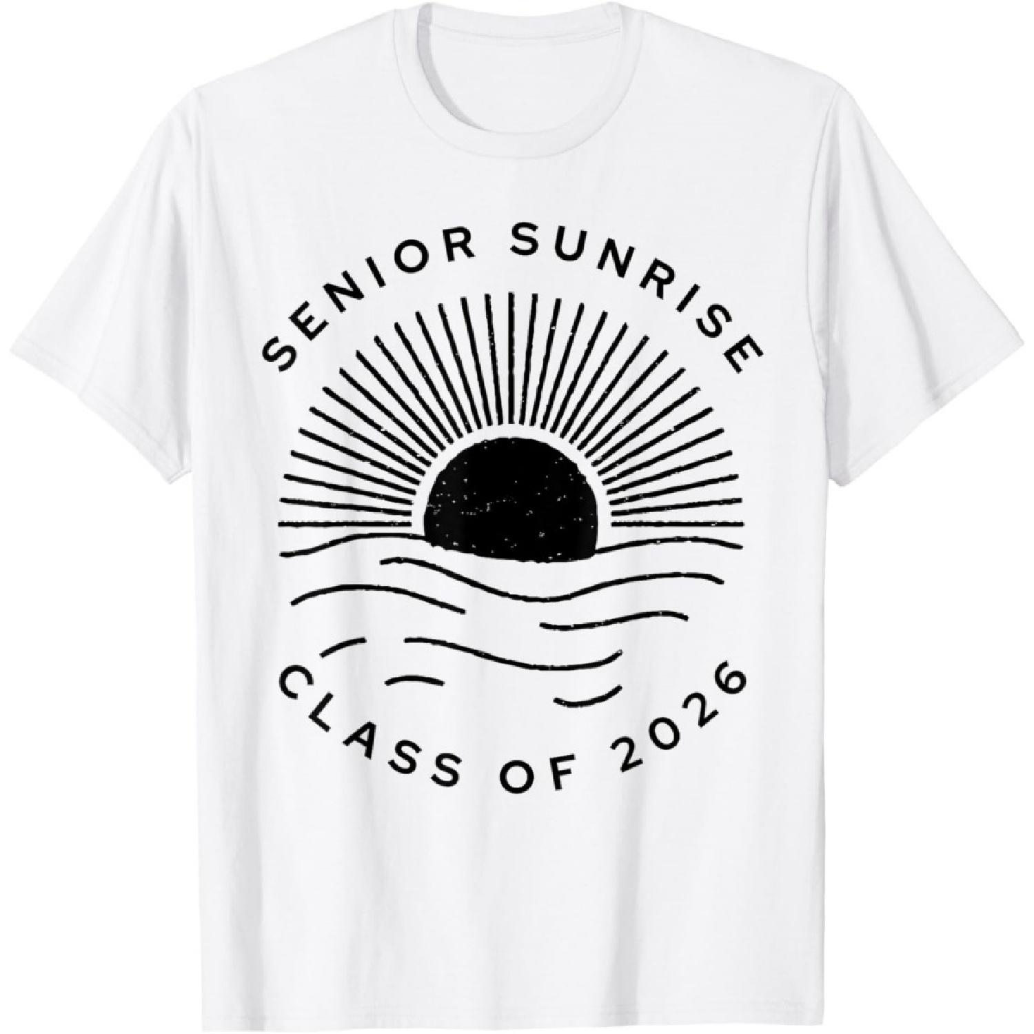 Senior Sunrise 2026 High School Twelfth Grade 12th Sun T-Shirt XXXXXL белый