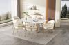 Dining chair, single, light luxury, living room, bedroom, leisure chair, with four metal legs, velvet, beige[OLD SKU:WF317939AAB]