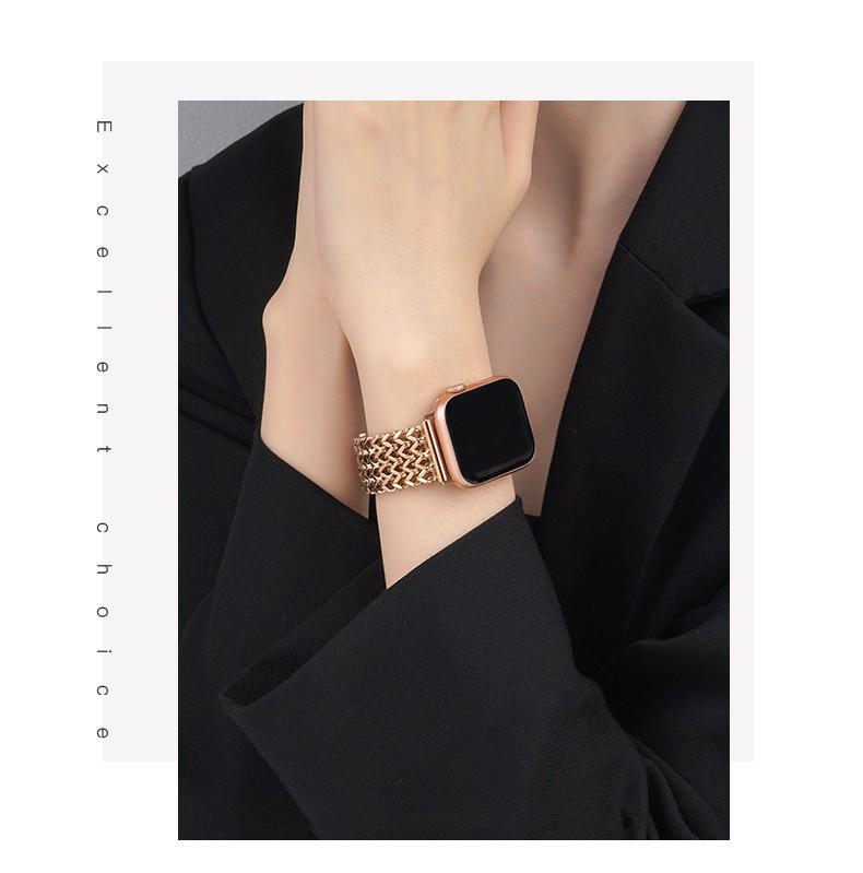 Stainless Steel Love Weaving Watch Band for Apple Watch Ultra/SE