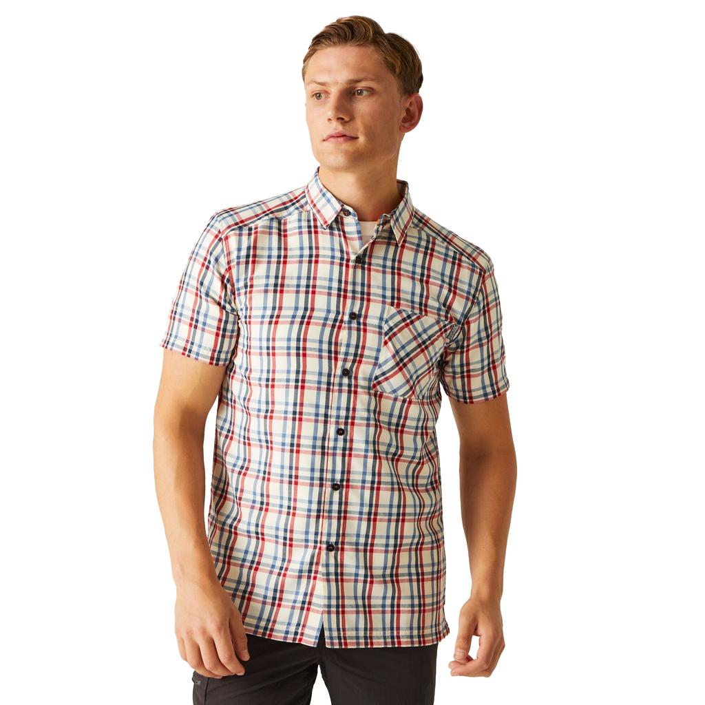 Regatta Mens Mindano VIII Patterned Short-Sleeved Shirt