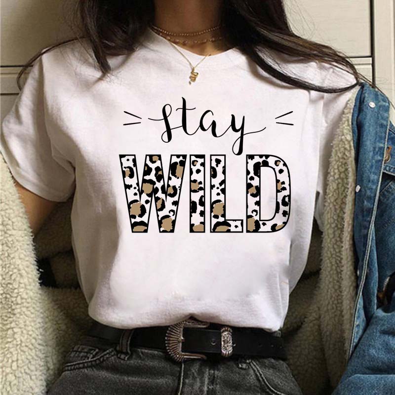 Leopard Mom Life Print Women T Shirt Short Sleeve Oversized Tshirt Ladies Clothing Fashion Kawaii Female Tee Tops Camisetas Muje