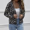 HNXC Fashion Leopard Print Single-breasted Casual Blazer